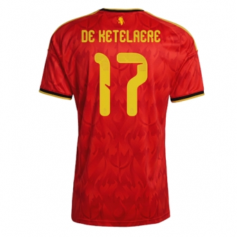 Billige Fotballdrakt Belgia Charles De Ketelaere #17 Replika Hjemmedrakt VM 2026 Kortermet